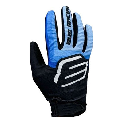 Gants cross Bud Racing SX Lite 95' bleu ciel/noir/blanc