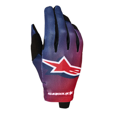 Gants cross enfant Alpinestars Youth Radar fire red/deep blue