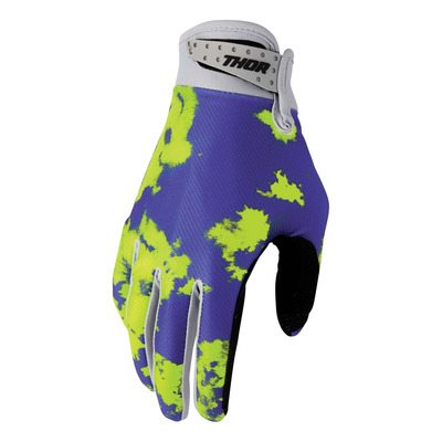 Gants cross enfant Thor Youth Launchmode Bleach gray/acid