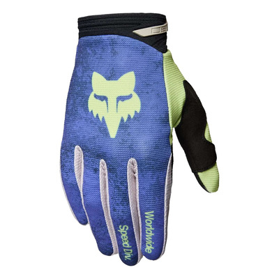 Gants Cross Fox Racing 180 Awareness Blueberry