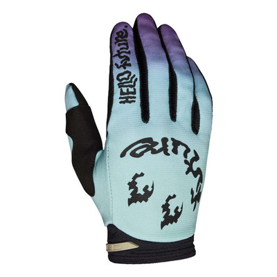 Gants cross Fox Racing 180 Hello Future light blue