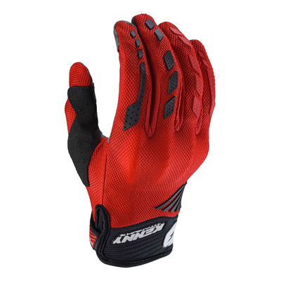 Gants cross Kenny Titanium red