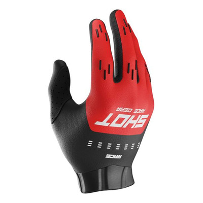 Gants cross Shot Race Evo red