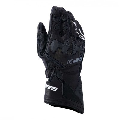 Gants cuir Alpinestars SP-9 black white