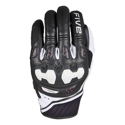 Gants cuir femme Five RS2 Evo 2 Woman black/white/pink