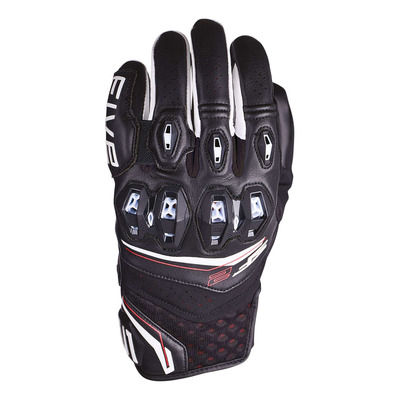 Gants cuir Five SF2 Evo black/white/red fluo