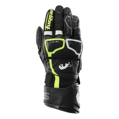 Gants cuir Furygan STYG15 Vented noir/blanc/jaune