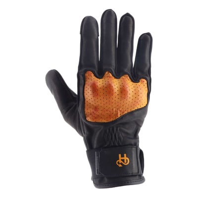 Gants cuir Helstons Neo Air noir/gold
