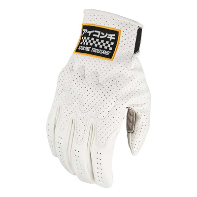 Gants cuir Icon Airform Slabtown™ white