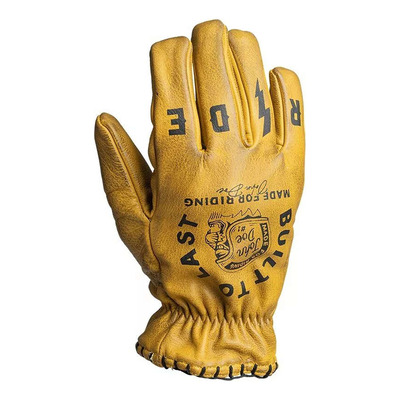 Gants cuir John Doe Coyote yellow/black