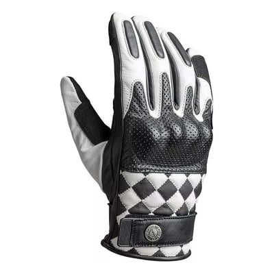 Gants cuir John Doe Tracker Race white/black