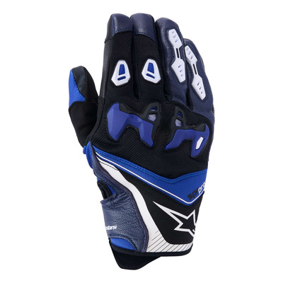 Gants cuir/textile Alpinestars SP-R Pro bright blue navy white