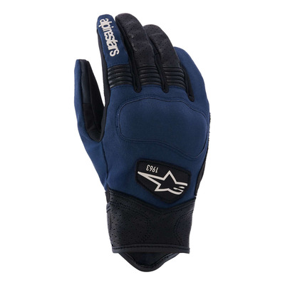 Gants cuir/textile Alpinestars Tracker dark blue black