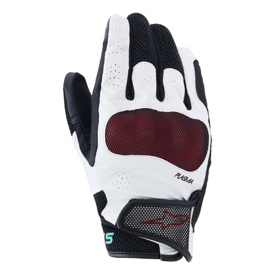 Gants cuir/textile femme Alpinestars Stella Mogress Airflow black off white tropical