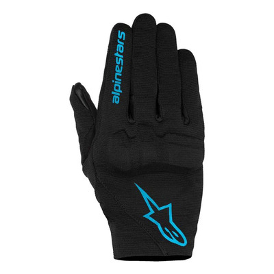 Gants cuir/textile femme Alpinestars Stella Reef V2 black/hawaiian ocean