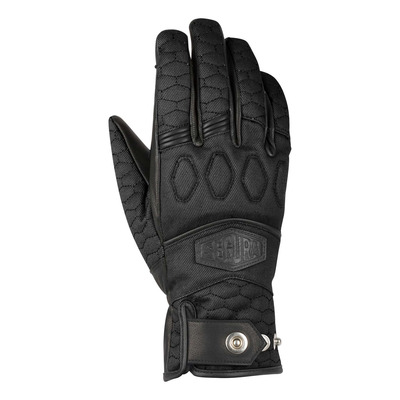 Gants cuir/textile femme Segura Lady Bahia noir