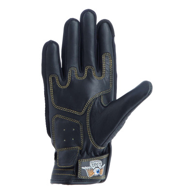 Gants cuir/textile femme Von Dutch x Helstons Palavas Air noir/gold/camo