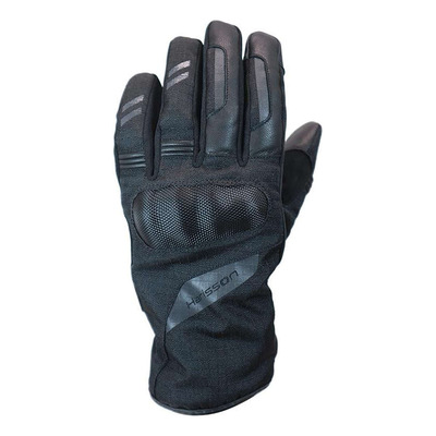Gants cuir/textile Harisson Dublin Evo noir