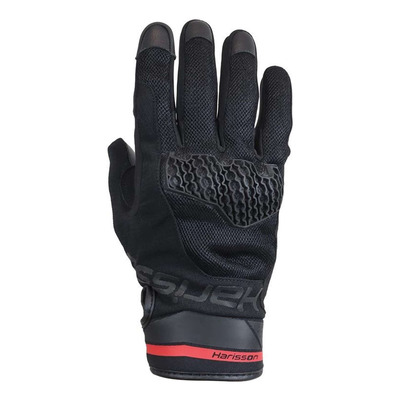 Gants cuir/textile Harisson Rush noir