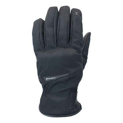 Gants cuir/textile Harisson Sandam noir