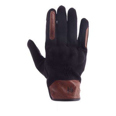 Gants cuir/textile Helstons Saxo noir/tan