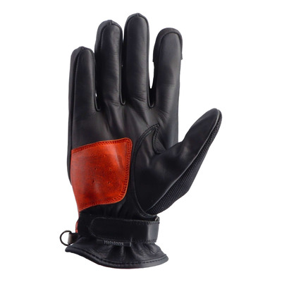 Gants cuir/textile Helstons Skyline Air noir/blanc/rouge