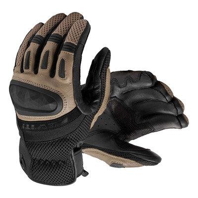 Gants cuir/textile Rev’It Dirt 4 black/sand