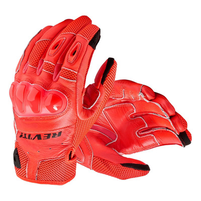 Gants cuir/textile Rev’It Ritmo neon red/black