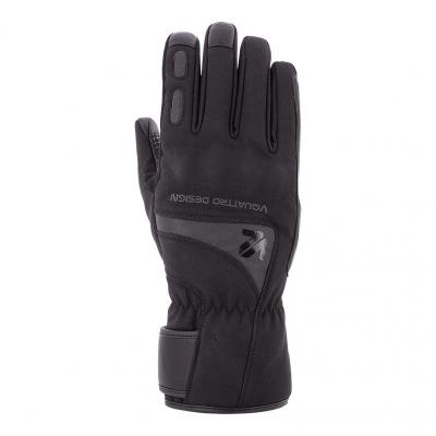 Gants cuir/textile V'Quattro Stelvio noir