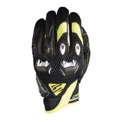 Gants Five STUNT EVO AIRFLOW noir/jaune fluo
