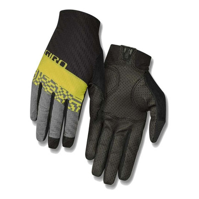 Gants long Giro Rivet CS MDNT gris et jaune
