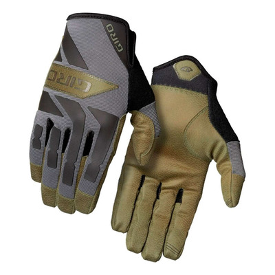 Gants long Giro trail builder noir et olive