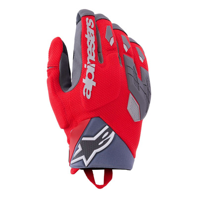 Gants textile Alpinestars Durack bright red mid gray