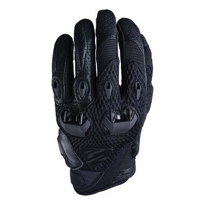 Gants textile/cuir Five Stunt Evo Airflow noir
