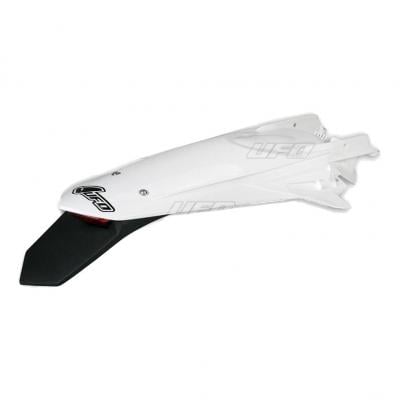 Garde-boue arrière + support de plaque avec feu UFO KTM 150 EXC TPI 20-22 blanc