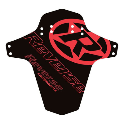 Garde-boue avant VTT Reverse Mudfender Logo noir/rouge