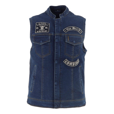 Gilet textile Von Dutch x Helstons Apache bleu dirty