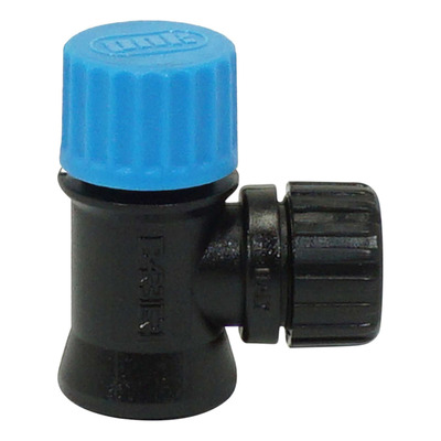 Gonfleur CO² débit réglable valve Presta/Schrader noir & bleu