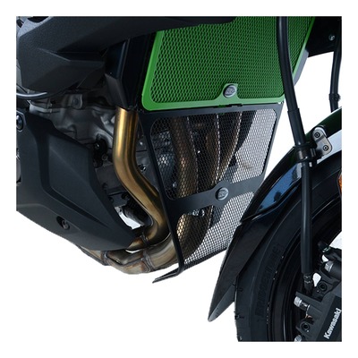 Grille de protection de collecteur R&G Racing noire Kawasaki Versys 1000 19-21