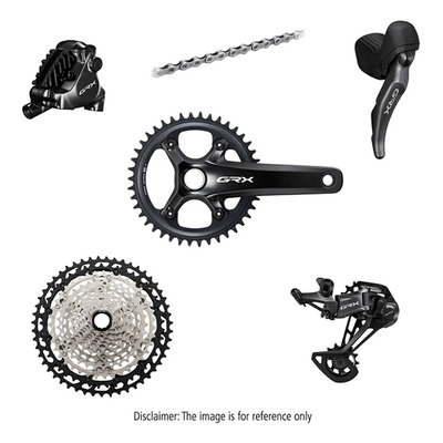Groupe Complet Vélo Gravel Shimano GRX 820 12 Vitesses Mécanique Pédalier 42 Cassette 11-51