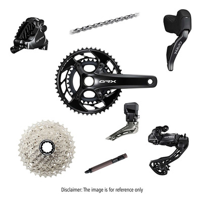 Groupe Complet Vélo Gravel Shimano GRX 820 Di2 12 Vitesses Pédalier 48-31 Cassette 11-36