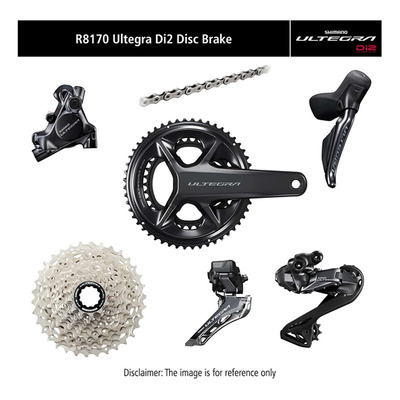 Groupe Complet Vélo Route Shimano Ultegra R8170 Di2 12 Vitesses Pédalier 52-36 Cassette 11-34
