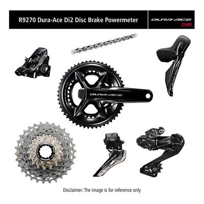 Groupe transmission Vélo Route Shimano Dura-Ace R9270 Pédalier Capteur de Puissance 172,5/52-36