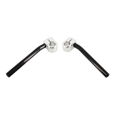 Guidon bracelet Ø28 mm Doppler Open V2 Aluminium CNC Noir