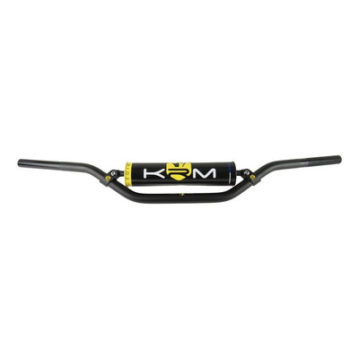 Guidon KRM Pro Ride noir/jaune avec mousse
