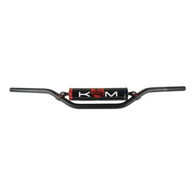Guidon KRM Pro Ride noir/rouge avec mousse