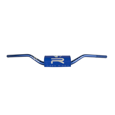 Guidon KRM Pro Ride Ø28,6 bleu foncé et holographique avec mousse