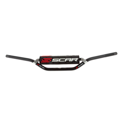 Guidon Scar - MX S² Moyen Ø22,2mm - Noir/Noir