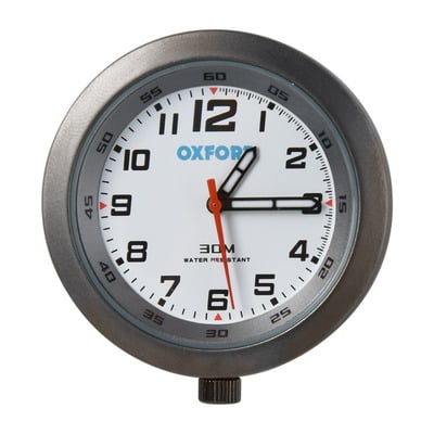 Horloge Oxford Anaclock titane inox étanche avec support