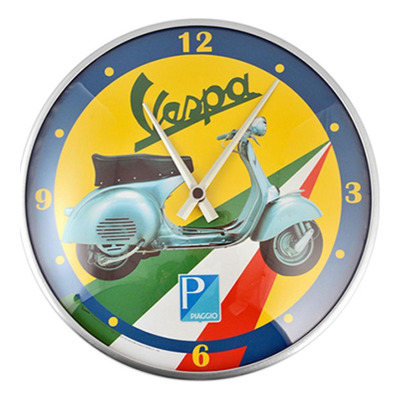 Horloge Vespa Grand Sport Ø320mm vert/blanc/rouge